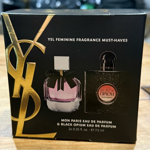 Yves Saint Laurent Mon Paris & Black Opium Mini Gift Set – NEW - Picture 2 of 4